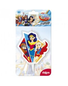 Bougie anniversaire Super Hero Girls