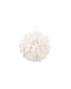 Boule fleurs blanches à suspendre 20 cm