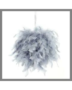 Boule de plumes - 20 cm - gris