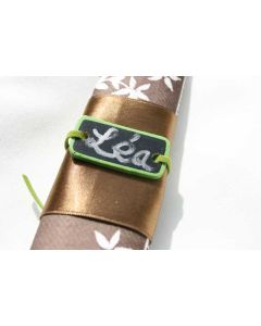 Bracelets ardoise daim - vert 