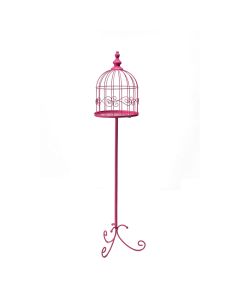 cage sur pied fuchsia