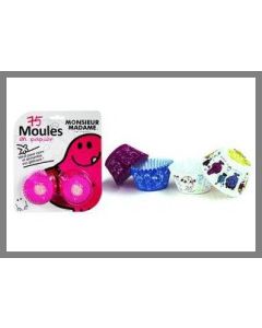 Caissettes en papier - Monsieur Madame - x75