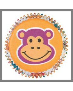 Caissettes à cupcakes - Singe - x75