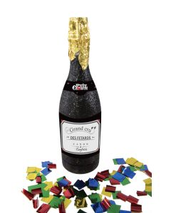 Canon à confettis bouteille de champagne à prix discount