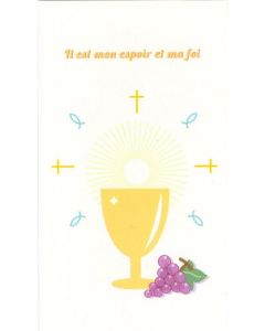 Lot de 6 Cartes de remerciement communion Garçon