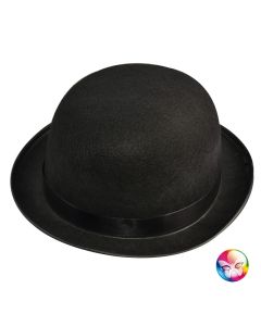 Chapeau melon noir adulte