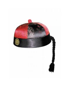 Chapeau mandarin avec tresse