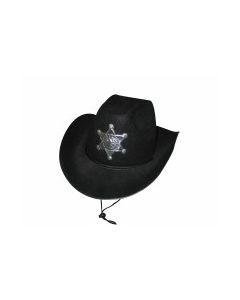 Chapeau shérif luxe - noir