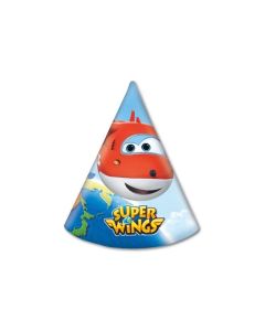 6 Chapeaux de fête Super Wings à prix discount