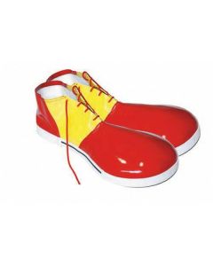 Chaussures de clown rouge et jaune