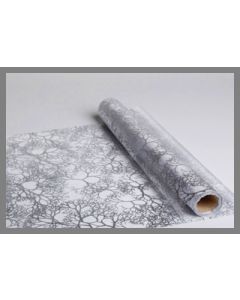Chemin de table branchage de couleur argent
