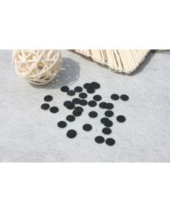 Confettis de table ronds noir