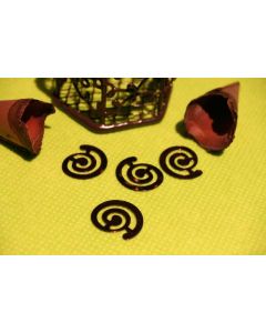 Confettis de table spirale chocolat