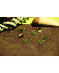 Confettis de table rond vert