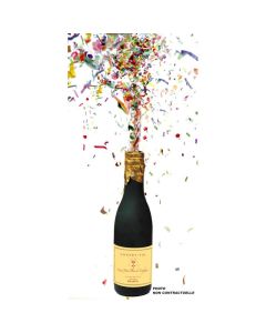 Bouteille de champagne à confettis pas chère