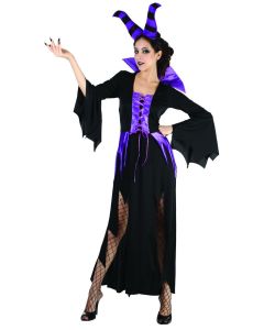 Déguisement adulte luxe sorcière maléfique - taille L/XL