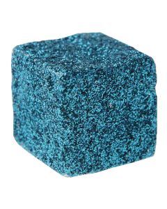 Cubes paillettes turquoise