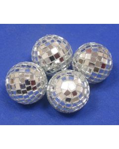 Mini boules à facettes - argent