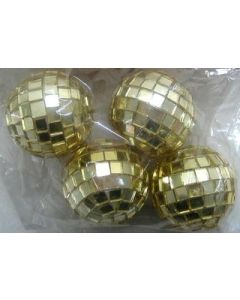 Mini boules à facettes - or