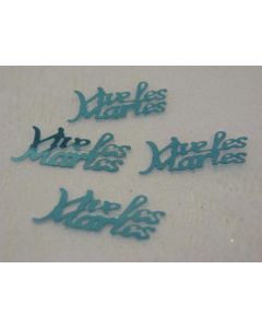 Confettis "Vive Les Mariés" - Turquoise