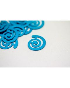 Confettis de table "Spirale fantaisie" - Turquoise