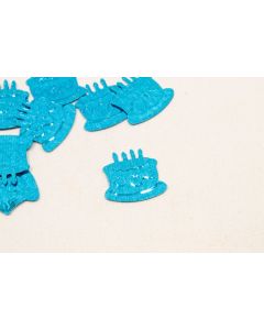 Confettis de table "Gâteau anniversaire" - Turquoise