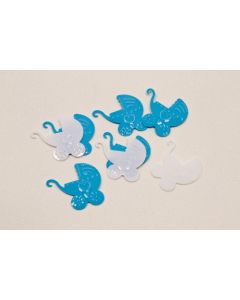 Confettis de table "Landau bébé" - Bleu ciel