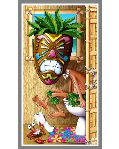 Décoration de porte Tiki - Thème Hawai