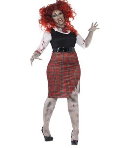 Costume femme écolière zombie