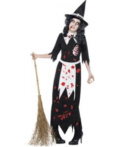 Déguisement femme zombie sorcière de Salem - Taille S