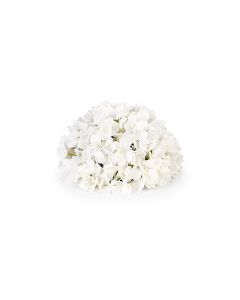 Demie sphère de fleurs blanches de 25 cm
