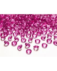 Diamant rond fuchsia  x 100 - Ø 1,2 cm