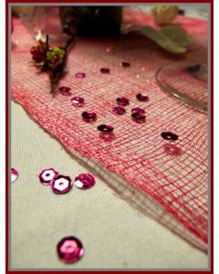 Confettis de table diamant fuchsia 