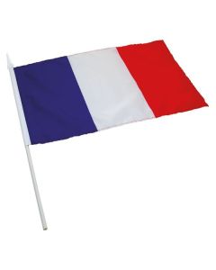 Drapeau Français en tissu avec hampe pas cher