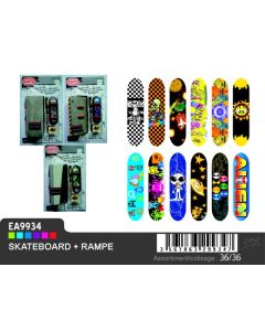 Mini skateboard et rampe