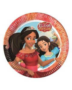 8 assiettes elena d'avalor 23 cm