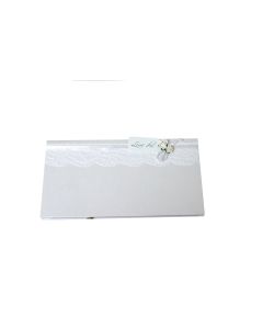 etui mariage blanc dentelle