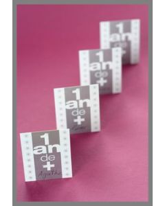 Etiquettes rectangulaires - 1 an de plus - x6