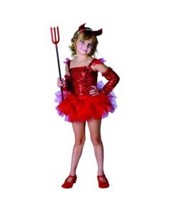 Déguisement fille diablotin rouge - Taille 10/12 ans