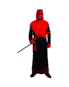 Déguisement homme Diable rouge et noir - Taille unique 