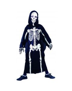 Costume garçon squelette - robe & capuche
