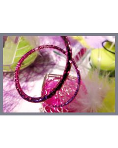 Fil alu torsadé - fuschia