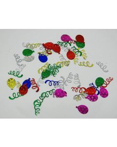 Confettis de table ballons et serpentins