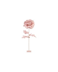 Fleur décorative 1m59 sur pied rose