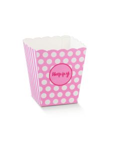 10 Boîtes "Happy" roses - 11 cm