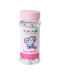 Perles comestibles bleues et blanches - 60 g