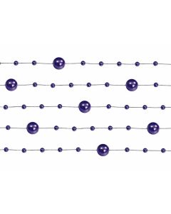 Guirlande de perles 1m30 – violet foncé