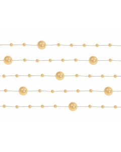 Guirlande de perles 1m30 – or lumineux