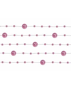 Guirlande de perles 1m30 – rose