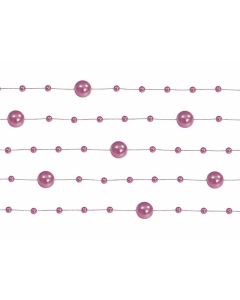Guirlande de perles 1m30 – rose foncé